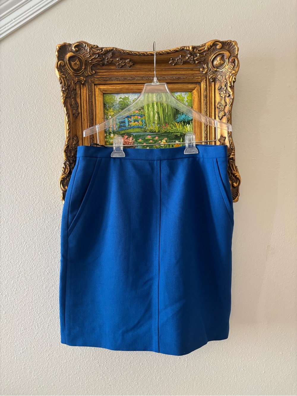 Anne Klein Royal Blue Ponte Pencil Skirt